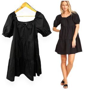 Who What Wear Boho Tiered Baby doll Dress